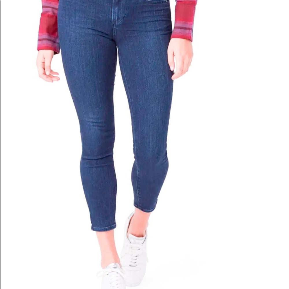 PAIGE verdugo crop medium wash jeans